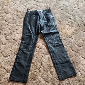 Genuine leather pants